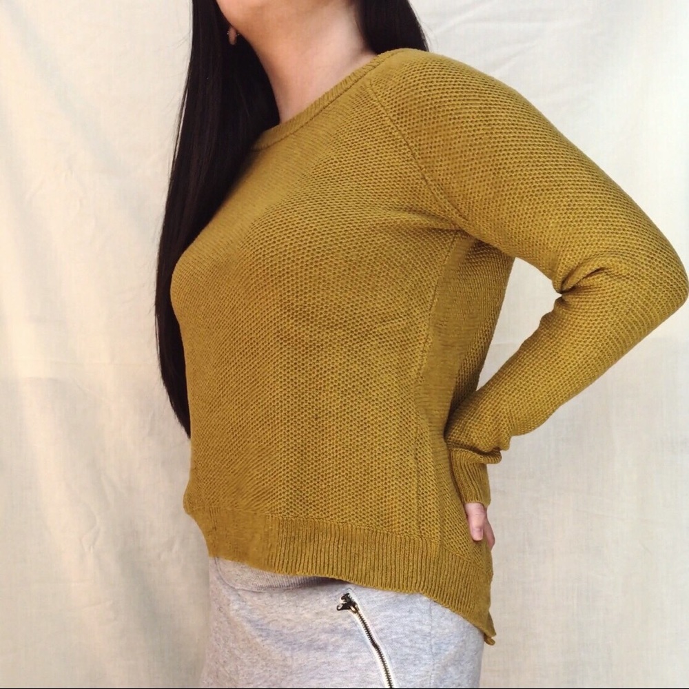 SOLD - MADEWELL YELLOW KNIT SWEATER